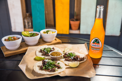 Tacos and a drink